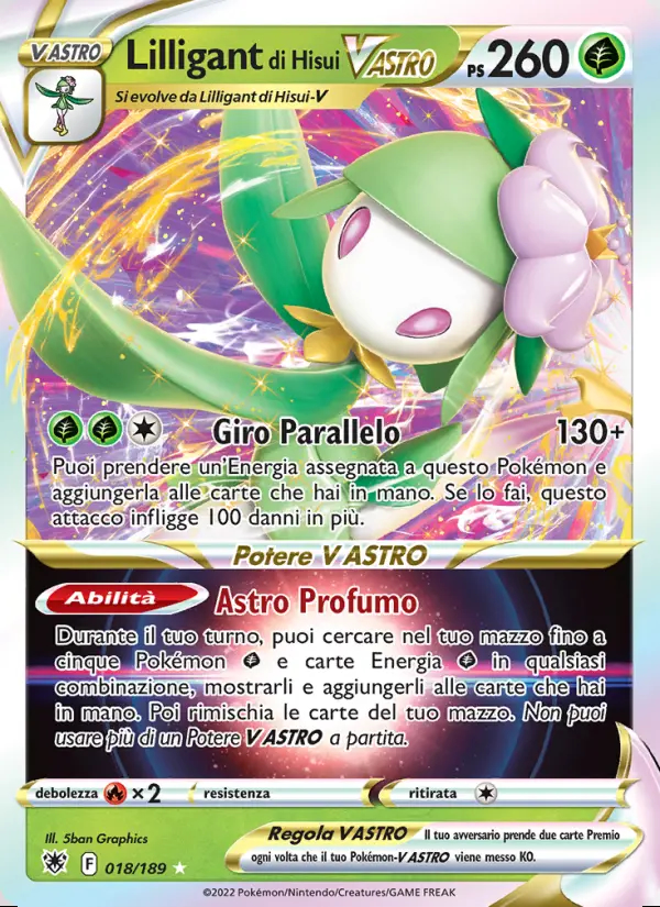 Image of the card Lilligant di Hisui V ASTRO