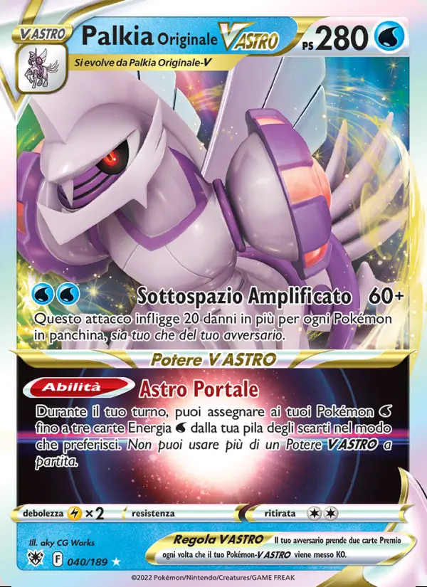 Image of the card Palkia Originale V ASTRO