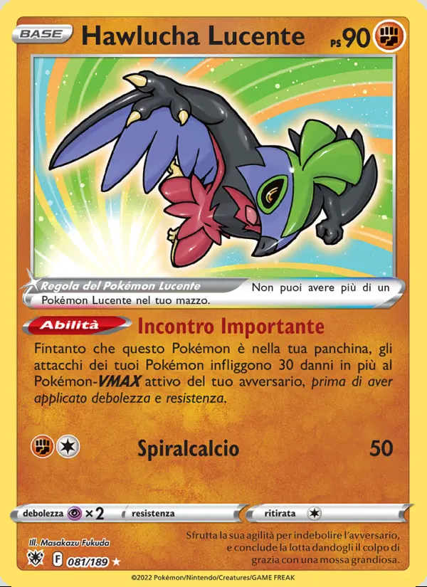 Image of the card Hawlucha Lucente