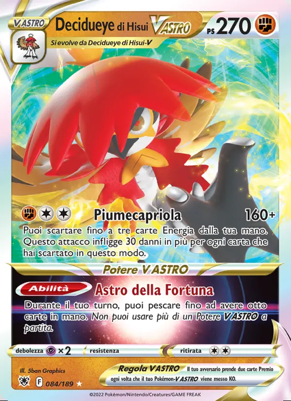 Image of the card Decidueye di Hisui V ASTRO