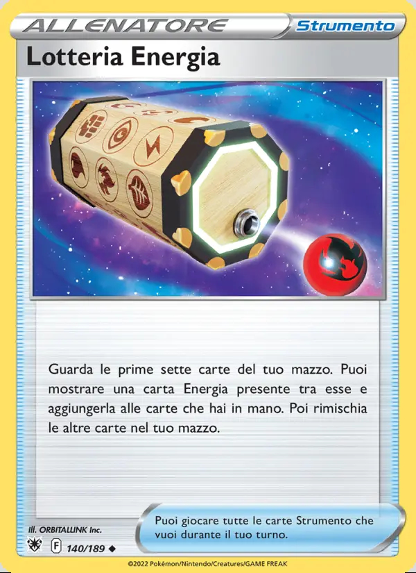 Image of the card Lotteria Energia