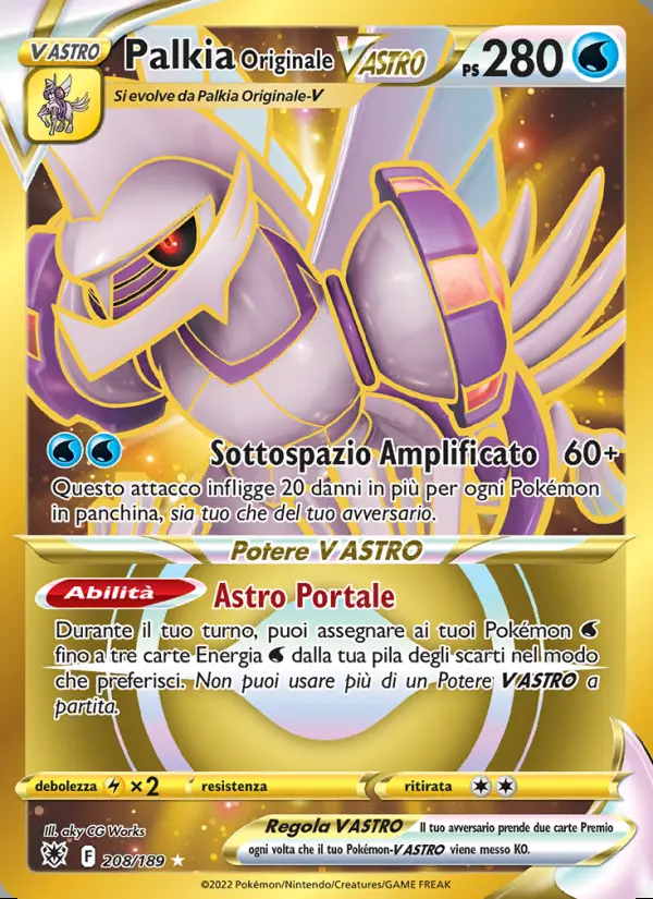 Image of the card Palkia Originale V ASTRO