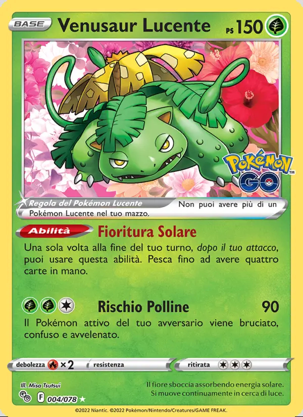 Image of the card Venusaur Lucente