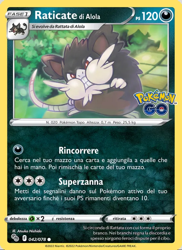 Image of the card Raticate di Alola