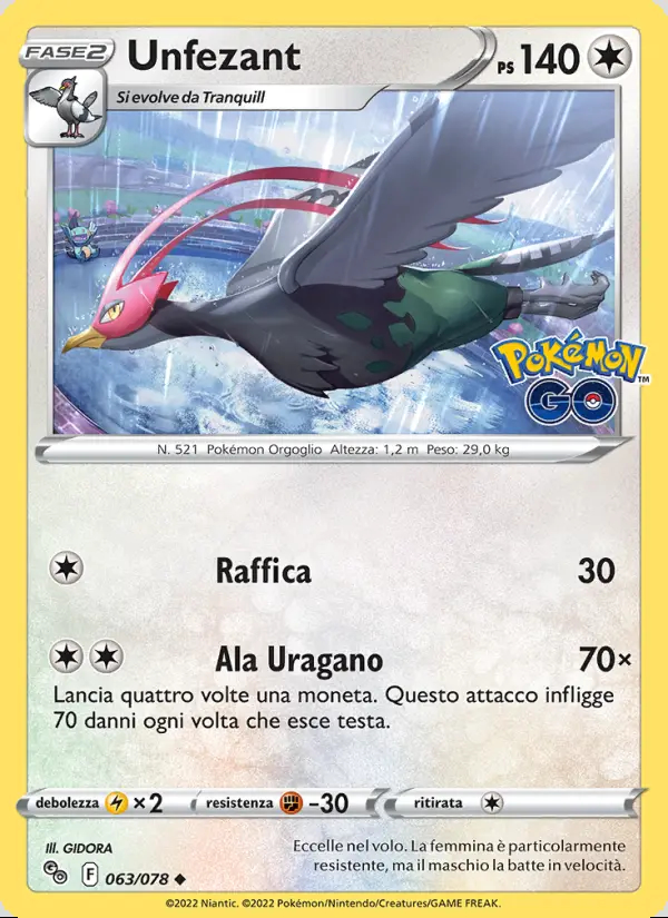 Image of the card Unfezant