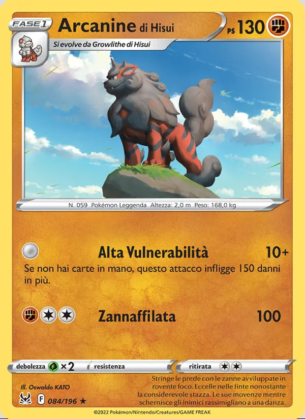 Image of the card Arcanine di Hisui