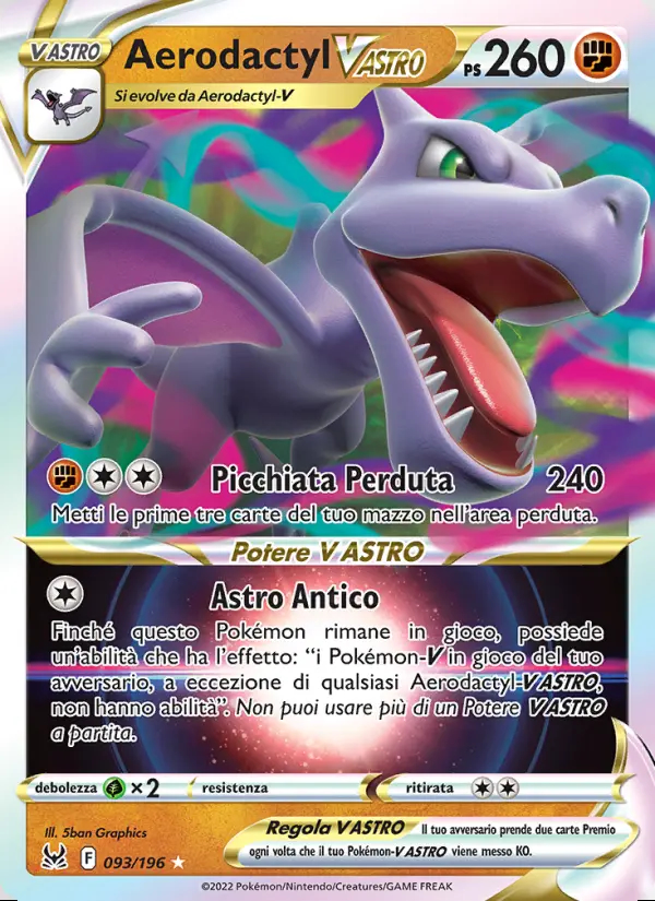 Image of the card Aerodactyl V ASTRO