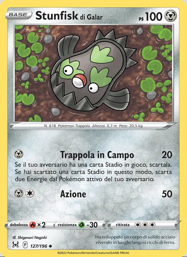 Image of the card Stunfisk di Galar