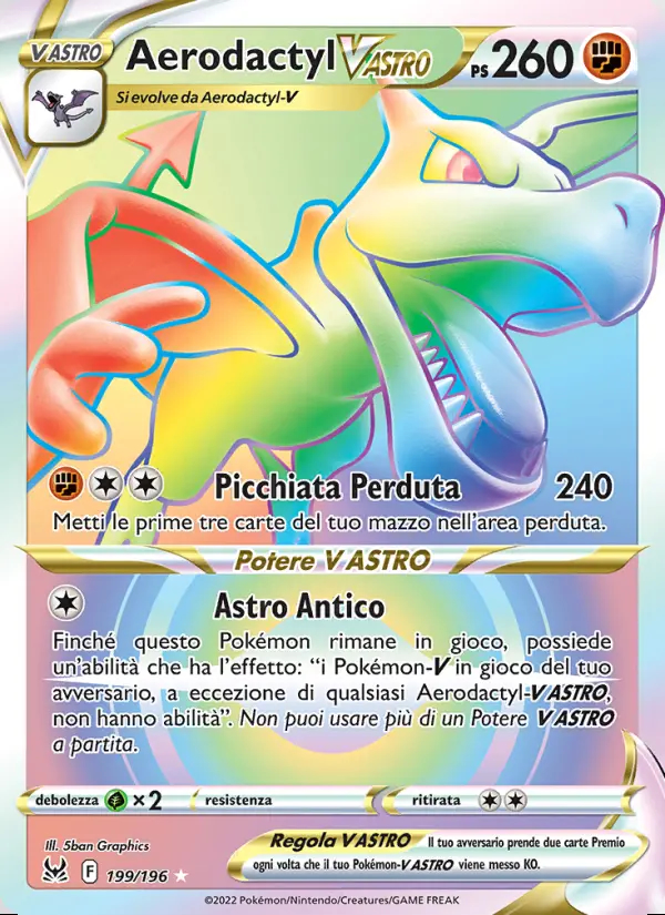 Image of the card Aerodactyl V ASTRO