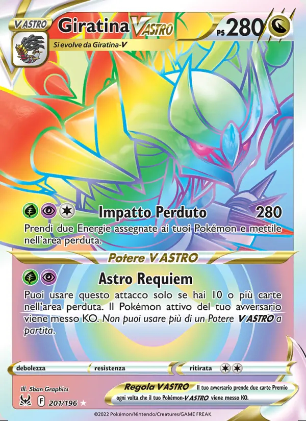 Image of the card Giratina V ASTRO