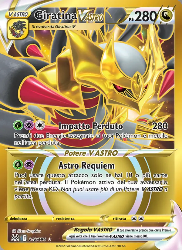 Image of the card Giratina V ASTRO