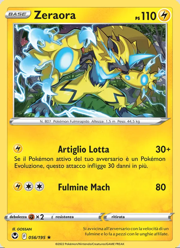 Image of the card Zeraora