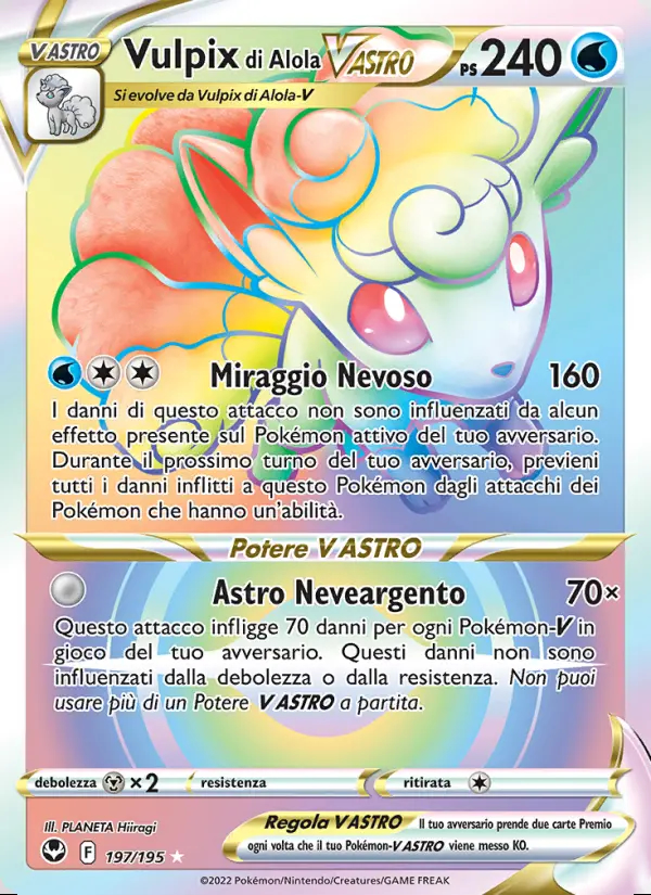 Image of the card Vulpix di Alola V ASTRO