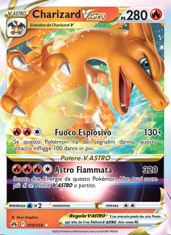 Image of the card Charizard V ASTRO