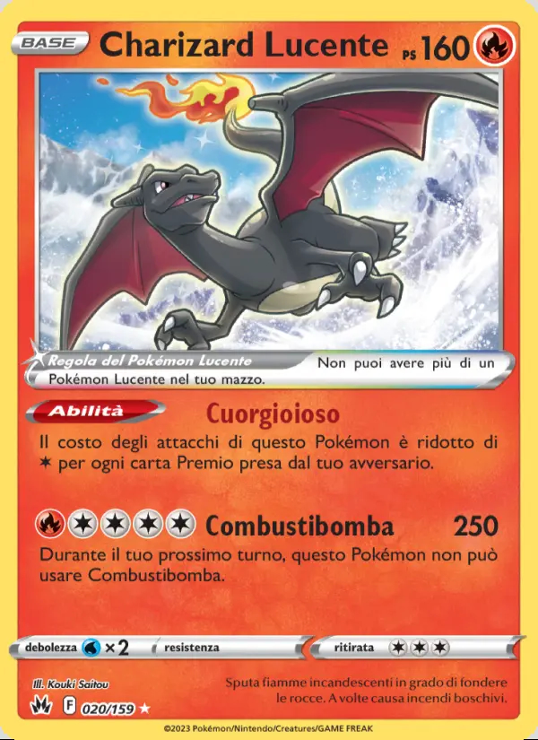 Image of the card Charizard Lucente
