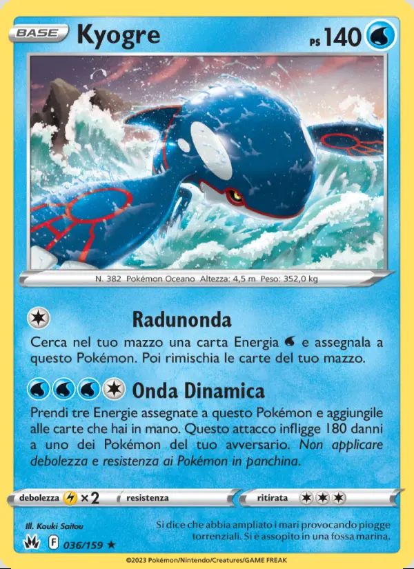 Image of the card Kyogre