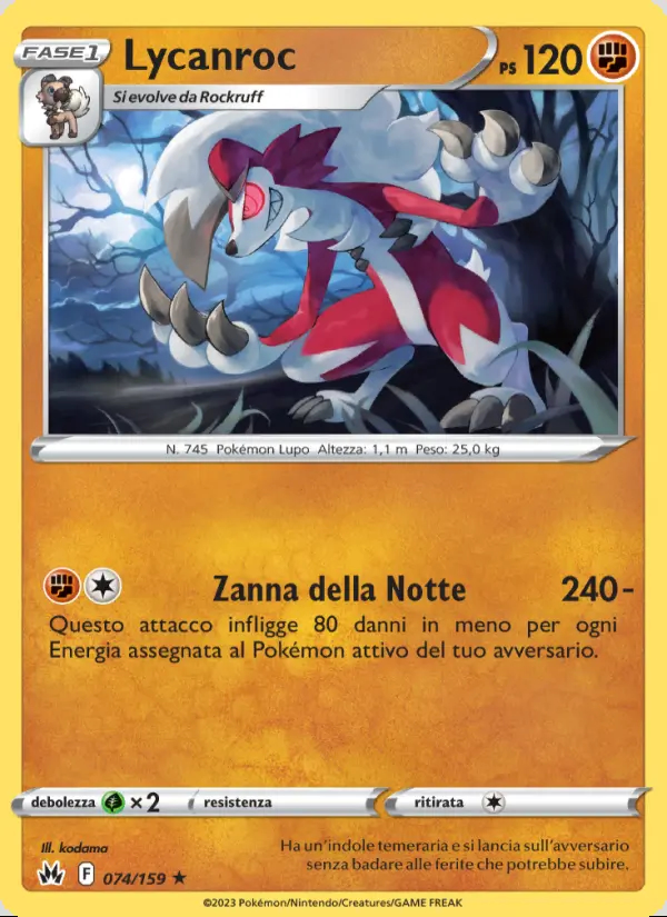 Image of the card Lycanroc