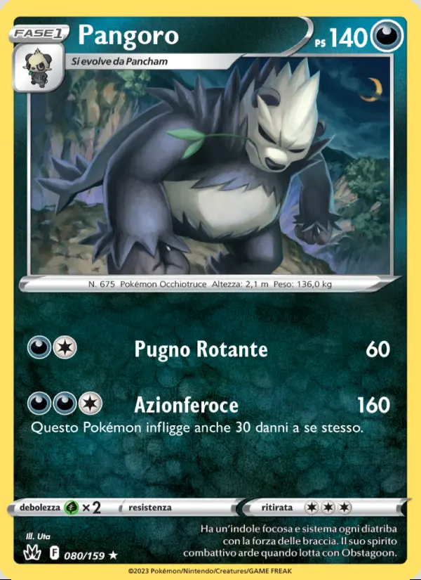 Image of the card Pangoro