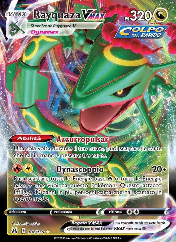 Image of the card Rayquaza VMAX