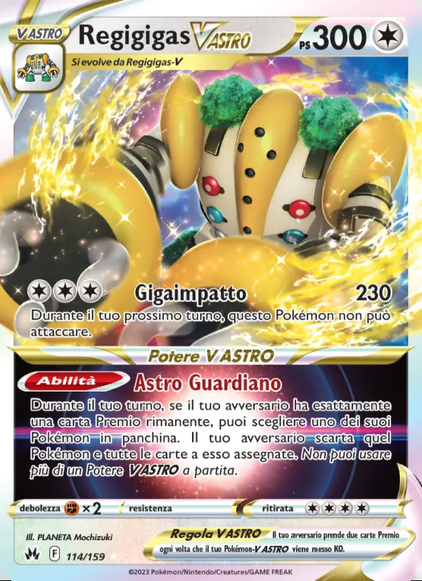 Image of the card Regigigas V ASTRO