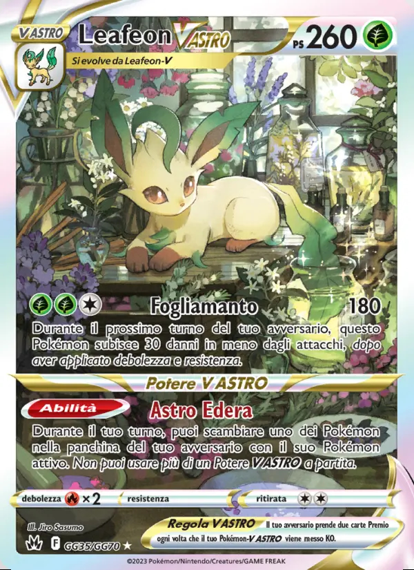 Image of the card Leafeon V ASTRO