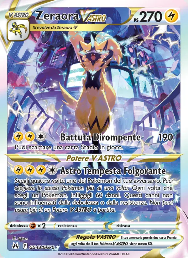 Image of the card Zeraora V ASTRO