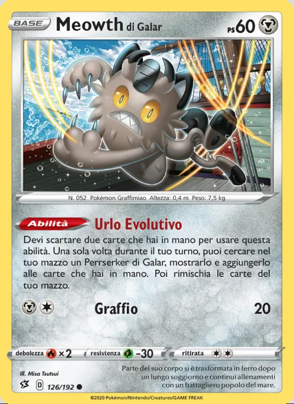Image of the card Meowth di Galar