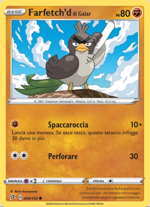 Image of the card Farfetch'd di Galar