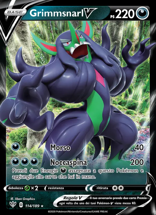 Image of the card Grimmsnarl V