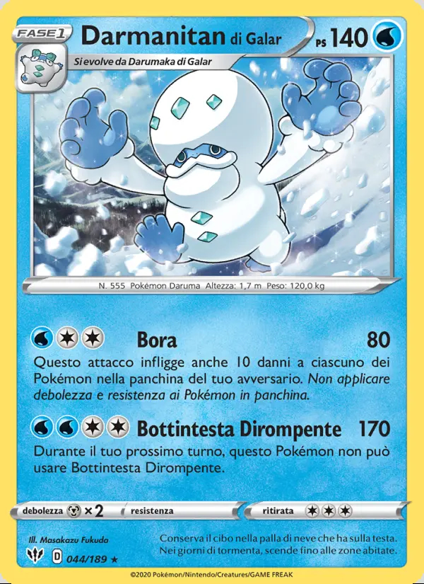 Image of the card Darmanitan di Galar