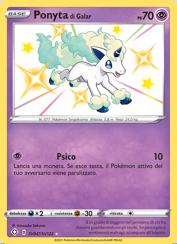 Image of the card Ponyta di Galar