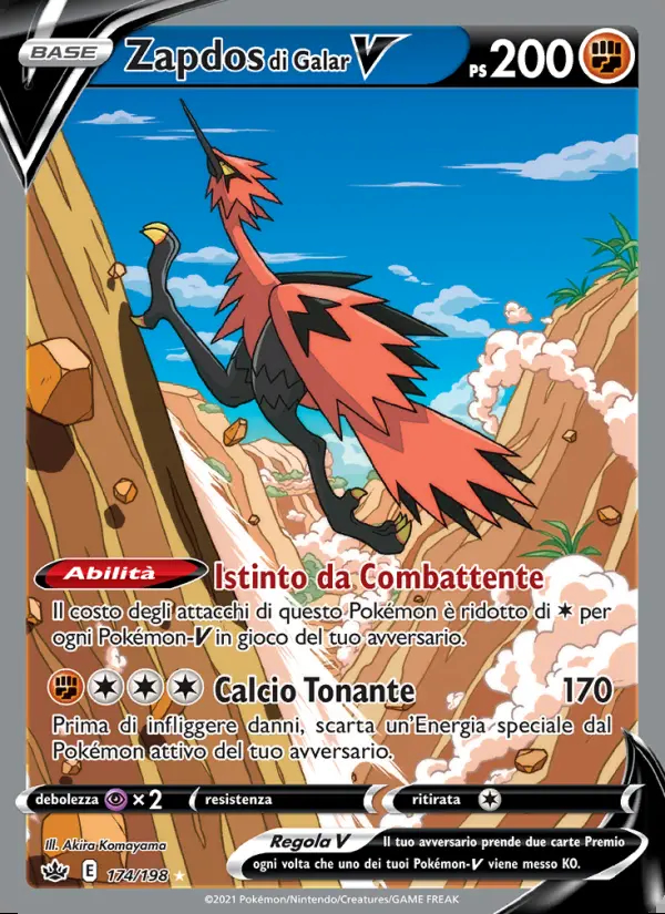 Image of the card Zapdos di Galar V