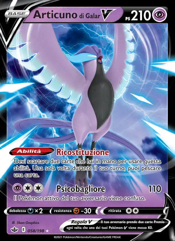 Image of the card Articuno di Galar V