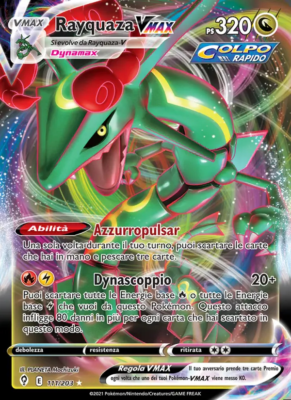 Image of the card Rayquaza VMAX