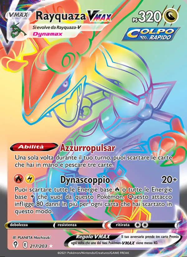 Image of the card Rayquaza VMAX