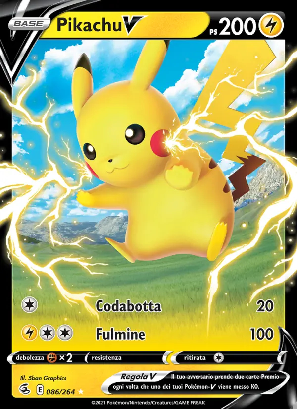 Image of the card Pikachu V