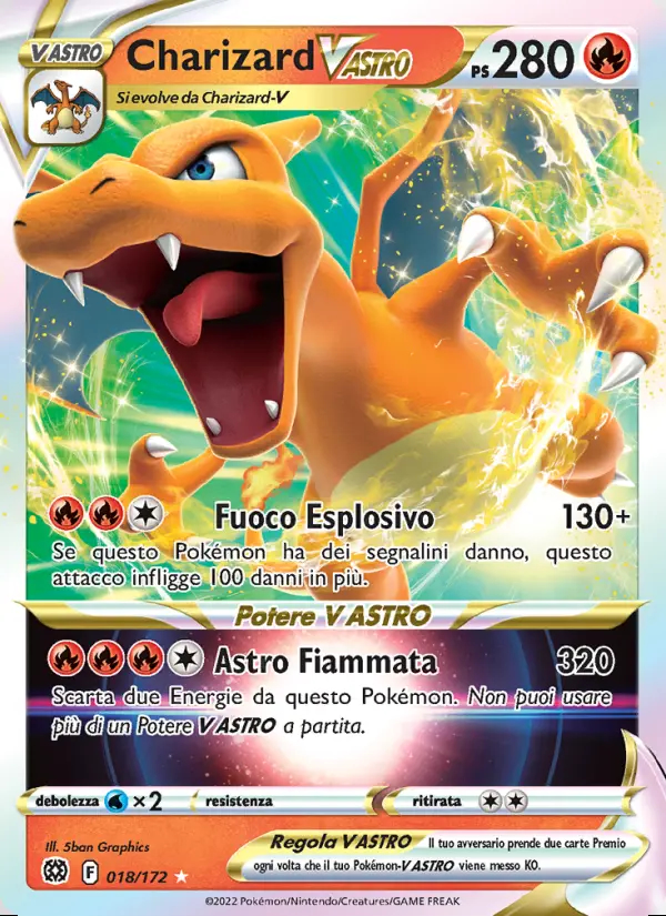 Image of the card Charizard V ASTRO