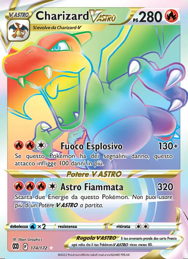 Image of the card Charizard V ASTRO