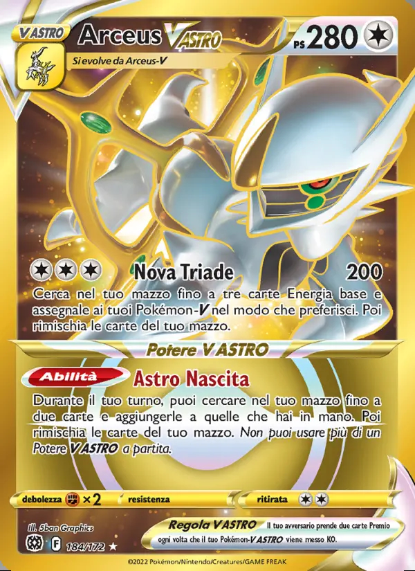 Image of the card Arceus V ASTRO