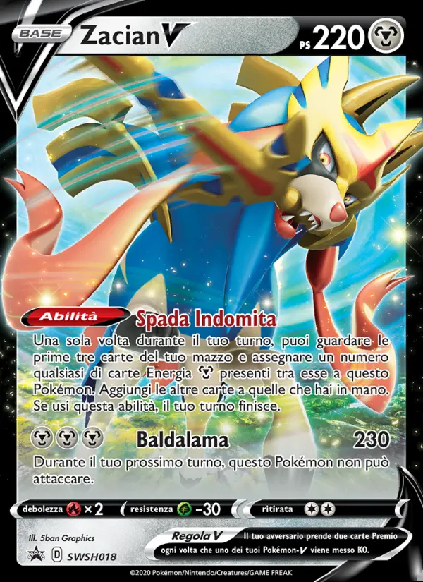 Image of the card Zacian V