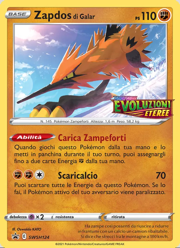 Image of the card Zapdos di Galar