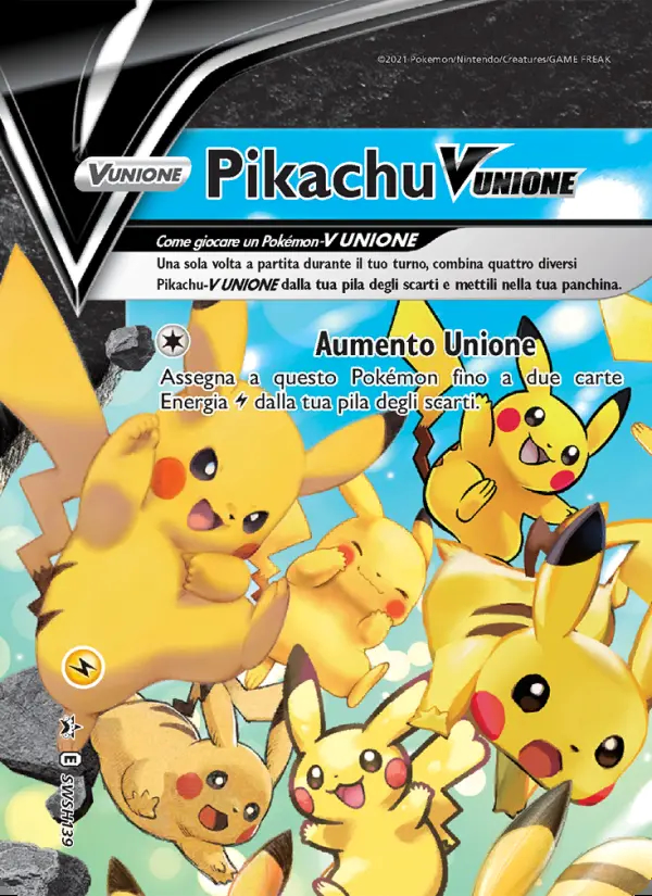 Image of the card Pikachu V UNIONE
