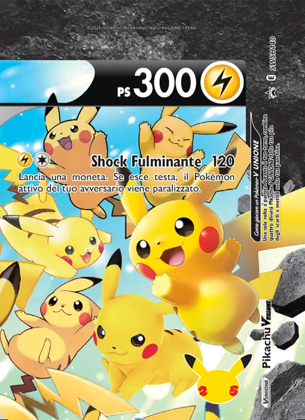 Image of the card Pikachu V UNIONE