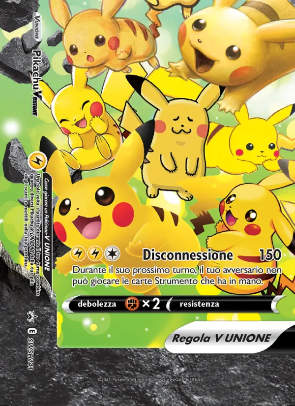 Image of the card Pikachu V UNIONE