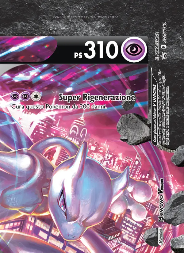 Image of the card Mewtwo V UNIONE