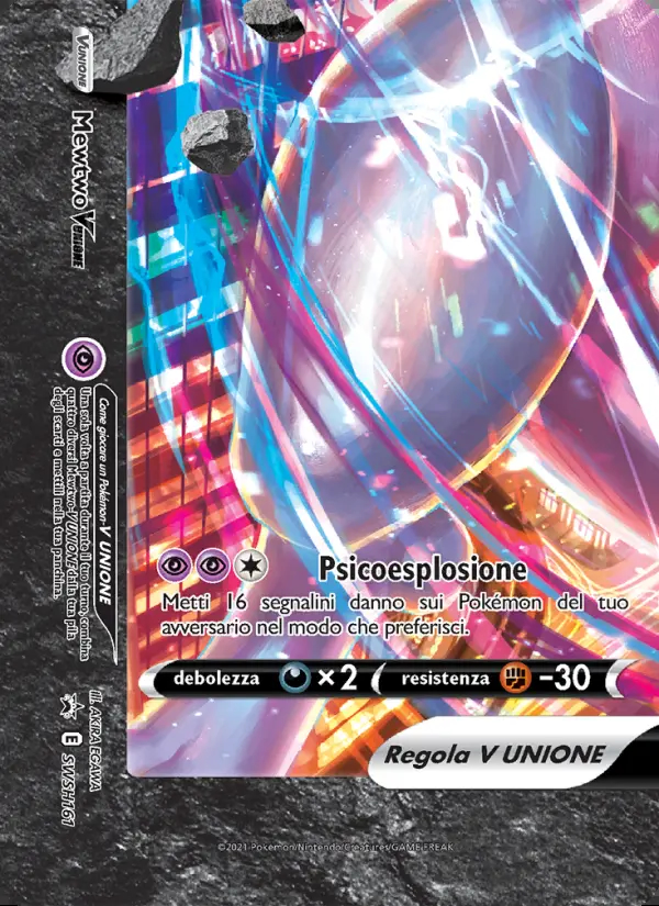Image of the card Mewtwo V UNIONE