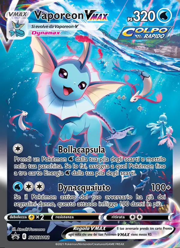 Image of the card Vaporeon VMAX