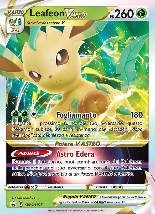 Image of the card Leafeon V ASTRO