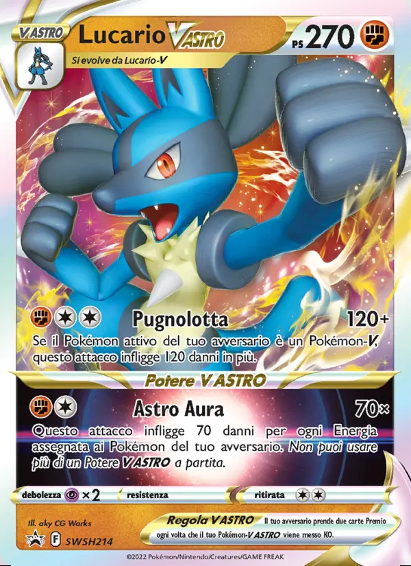 Image of the card Lucario V ASTRO