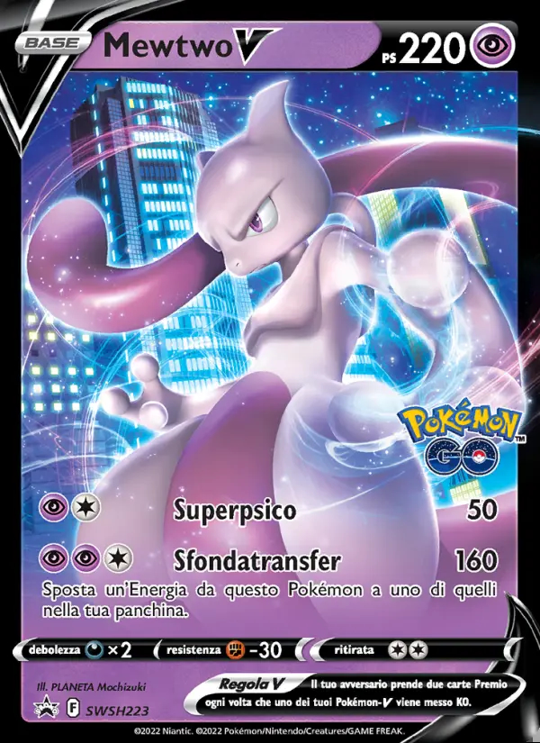 Image of the card Mewtwo V